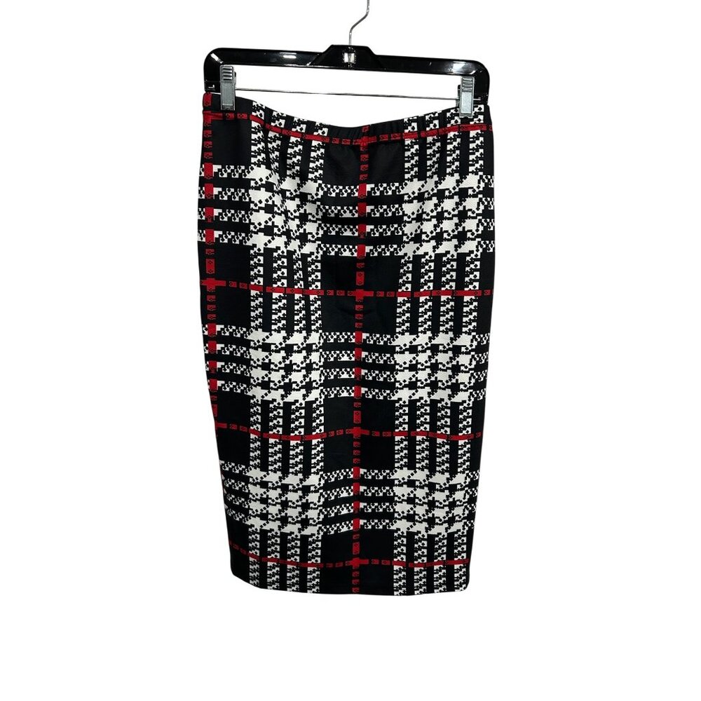 Floerns Stretch High Waist Plaid Pencil Skirt Size Large Vintage Inspired NWT